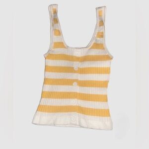 Forever 21 sweater knitted striped tank top NWOT